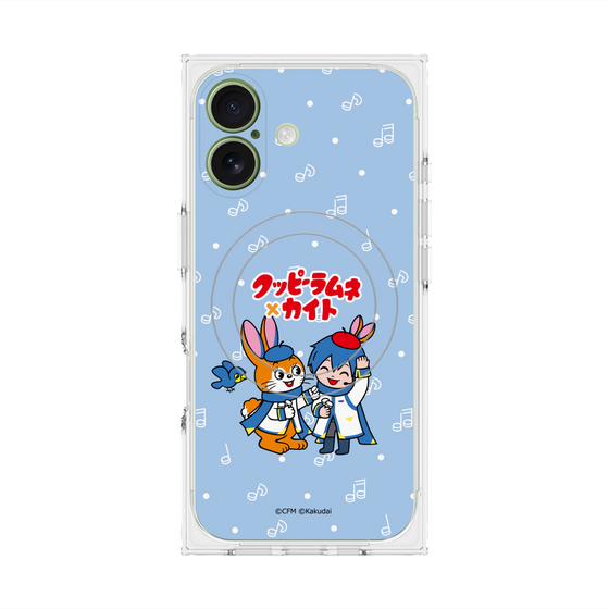 Premium Square Case with MagSafe［ Hatsune Miku × Kuppy Ramune - KAITO × Kuppy - Chibi Illustration ］