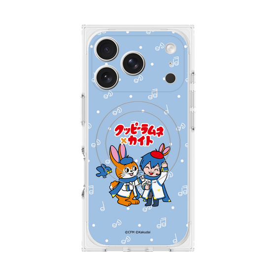 Premium Square Case with MagSafe［ Hatsune Miku × Kuppy Ramune - KAITO × Kuppy - Chibi Illustration ］