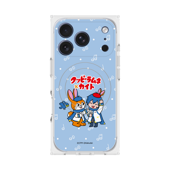 Premium Square Case with MagSafe［ Hatsune Miku × Kuppy Ramune - KAITO × Kuppy - Chibi Illustration ］