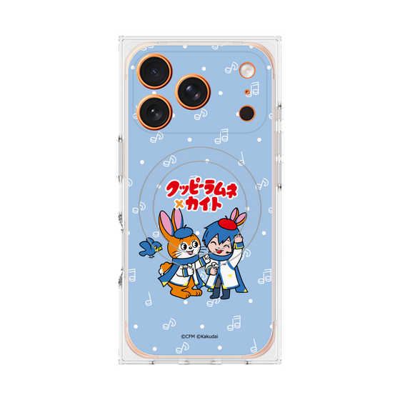 Premium Square Case with MagSafe［ Hatsune Miku × Kuppy Ramune - KAITO × Kuppy - Chibi Illustration ］