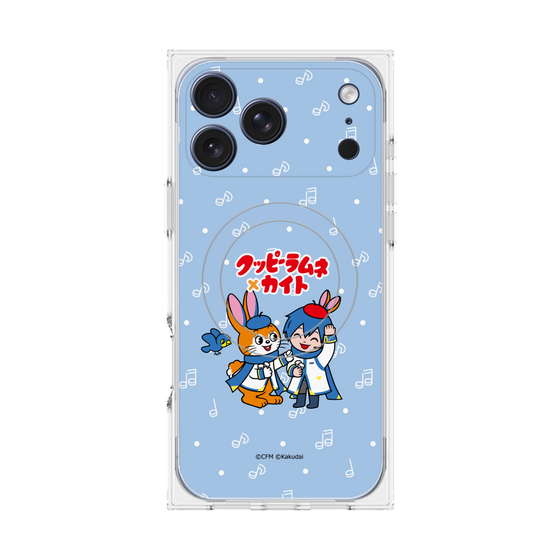 Premium Square Case with MagSafe［ Hatsune Miku × Kuppy Ramune - KAITO × Kuppy - Chibi Illustration ］