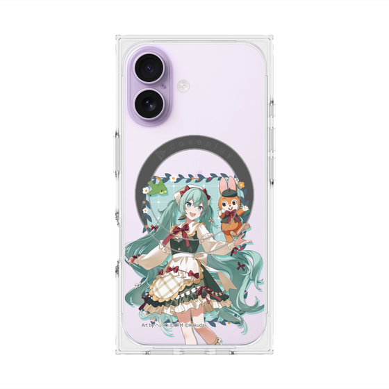 Premium Square Case with MagSafe［ Hatsune Miku × Kuppy Ramune - Hatsune Miku × Kuppy - Full-body Illustration 1 ］