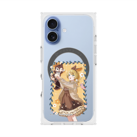 Premium Square Case with MagSafe［ Hatsune Miku × Kuppy Ramune - Kagamine Rin × Ram - Full-body Illustration 1 ］