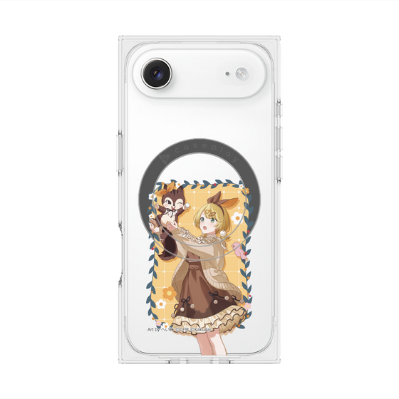 Premium Square Case with MagSafe［ Hatsune Miku × Kuppy Ramune - Kagamine Rin × Ram - Full-body Illustration 1 ］