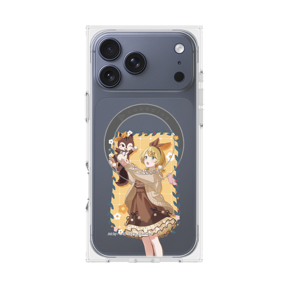 Premium Square Case with MagSafe［ Hatsune Miku × Kuppy Ramune - Kagamine Rin × Ram - Full-body Illustration 1 ］