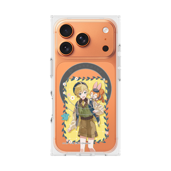 Premium Square Case with MagSafe［ Hatsune Miku × Kuppy Ramune - Kagamine Len × Kuppy - Full-body Illustration 1 ］