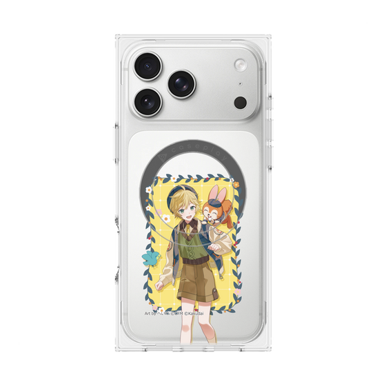 Premium Square Case with MagSafe［ Hatsune Miku × Kuppy Ramune - Kagamine Len × Kuppy - Full-body Illustration 1 ］