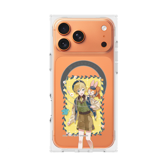 Premium Square Case with MagSafe［ Hatsune Miku × Kuppy Ramune - Kagamine Len × Kuppy - Full-body Illustration 1 ］