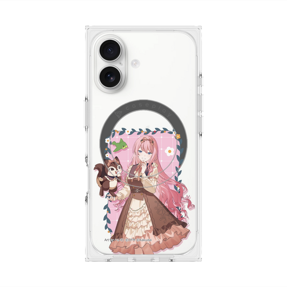 Premium Square Case with MagSafe［ Hatsune Miku × Kuppy Ramune - Megurine Luka × Ram - Full-body Illustration 1 ］