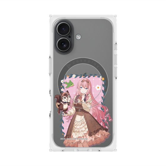 Premium Square Case with MagSafe［ Hatsune Miku × Kuppy Ramune - Megurine Luka × Ram - Full-body Illustration 1 ］