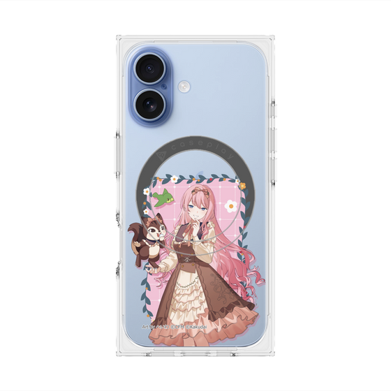 Premium Square Case with MagSafe［ Hatsune Miku × Kuppy Ramune - Megurine Luka × Ram - Full-body Illustration 1 ］