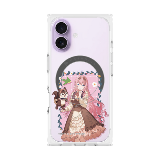 Premium Square Case with MagSafe［ Hatsune Miku × Kuppy Ramune - Megurine Luka × Ram - Full-body Illustration 1 ］