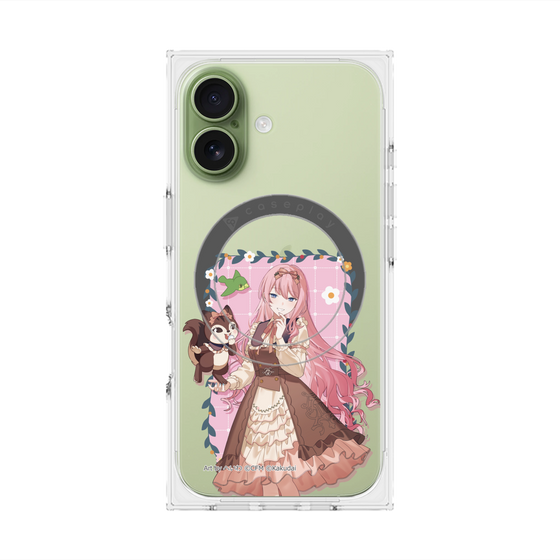 Premium Square Case with MagSafe［ Hatsune Miku × Kuppy Ramune - Megurine Luka × Ram - Full-body Illustration 1 ］