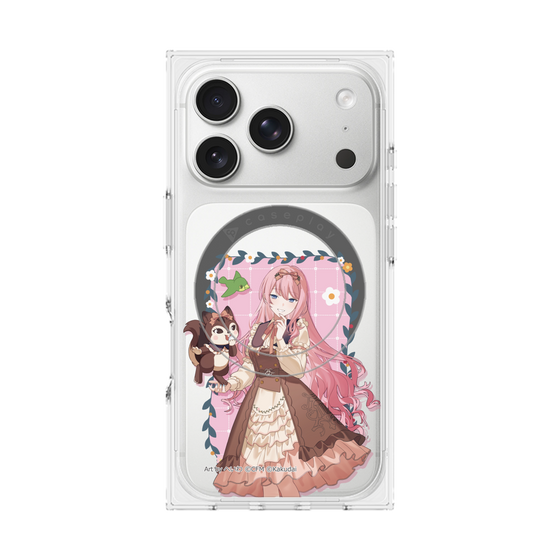 Premium Square Case with MagSafe［ Hatsune Miku × Kuppy Ramune - Megurine Luka × Ram - Full-body Illustration 1 ］