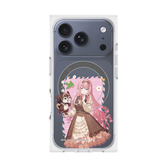 Premium Square Case with MagSafe［ Hatsune Miku × Kuppy Ramune - Megurine Luka × Ram - Full-body Illustration 1 ］