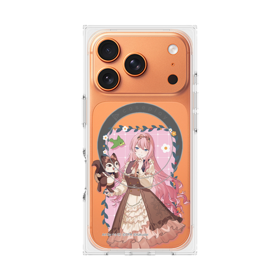 Premium Square Case with MagSafe［ Hatsune Miku × Kuppy Ramune - Megurine Luka × Ram - Full-body Illustration 1 ］