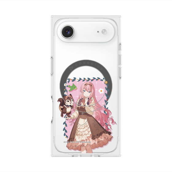 Premium Square Case with MagSafe［ Hatsune Miku × Kuppy Ramune - Megurine Luka × Ram - Full-body Illustration 1 ］
