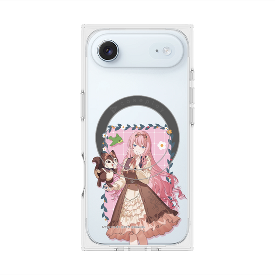 Premium Square Case with MagSafe［ Hatsune Miku × Kuppy Ramune - Megurine Luka × Ram - Full-body Illustration 1 ］