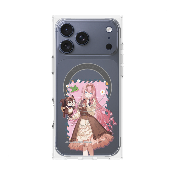 Premium Square Case with MagSafe［ Hatsune Miku × Kuppy Ramune - Megurine Luka × Ram - Full-body Illustration 1 ］