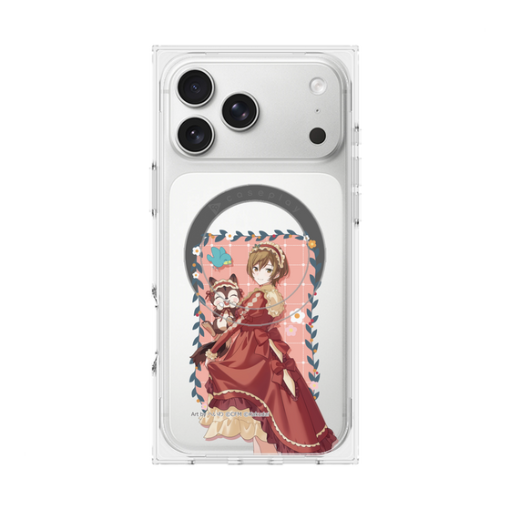 Premium Square Case with MagSafe［ Hatsune Miku × Kuppy Ramune - MEIKO × Ram - Full-body Illustration 1 ］