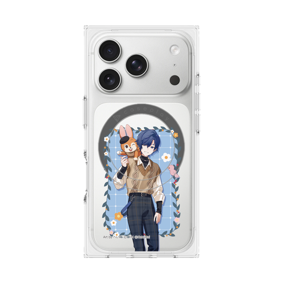 Premium Square Case with MagSafe［ Hatsune Miku × Kuppy Ramune - KAITO × Kuppy - Full-body Illustration 1 ］