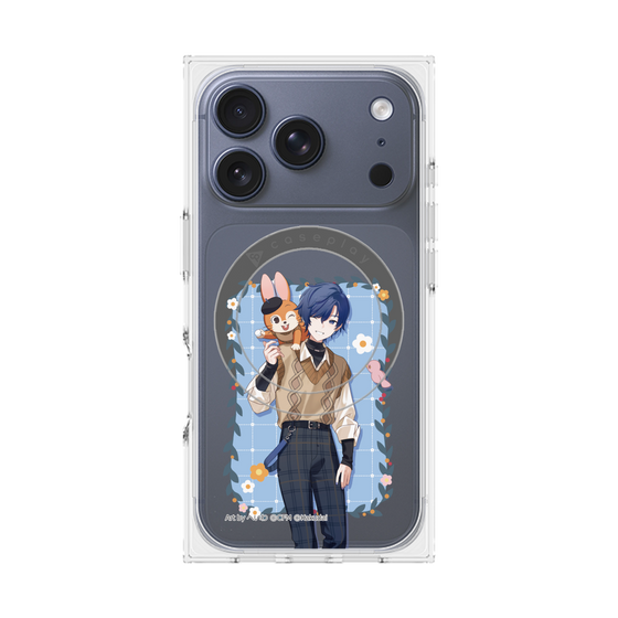 Premium Square Case with MagSafe［ Hatsune Miku × Kuppy Ramune - KAITO × Kuppy - Full-body Illustration 1 ］