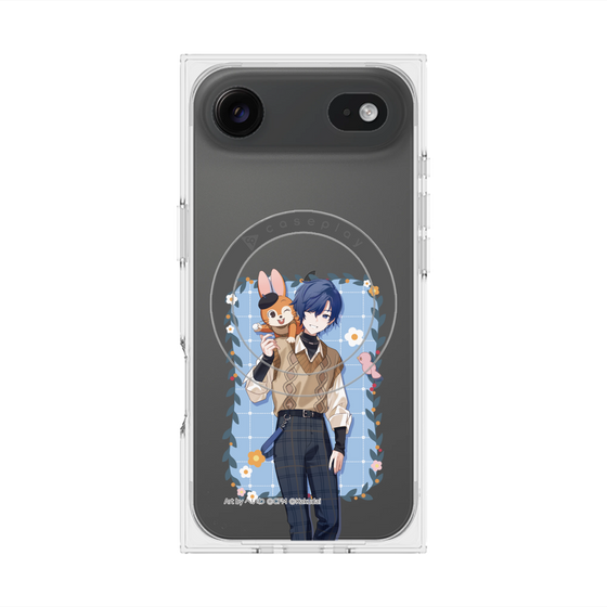 Premium Square Case with MagSafe［ Hatsune Miku × Kuppy Ramune - KAITO × Kuppy - Full-body Illustration 1 ］