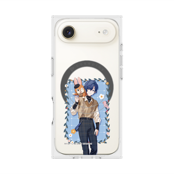 Premium Square Case with MagSafe［ Hatsune Miku × Kuppy Ramune - KAITO × Kuppy - Full-body Illustration 1 ］
