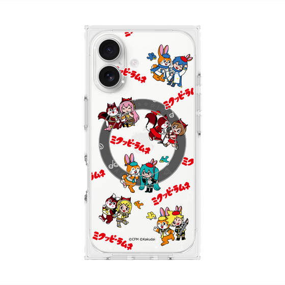 Premium Square Case with MagSafe［ Hatsune Miku × Kuppy Ramune - Overall Pattern ］