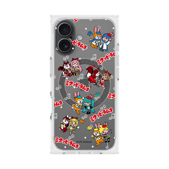 Premium Square Case with MagSafe［ Hatsune Miku × Kuppy Ramune - Overall Pattern ］