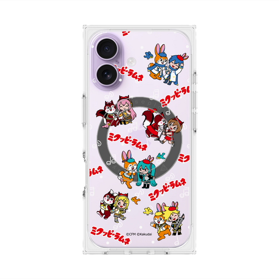 Premium Square Case with MagSafe［ Hatsune Miku × Kuppy Ramune - Overall Pattern ］