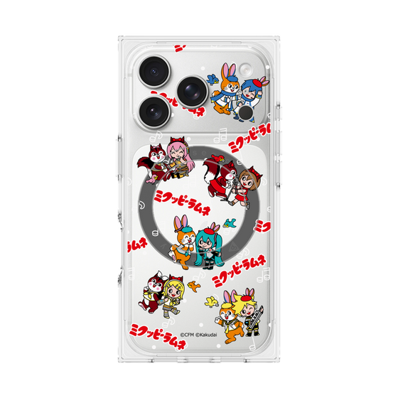 Premium Square Case with MagSafe［ Hatsune Miku × Kuppy Ramune - Overall Pattern ］