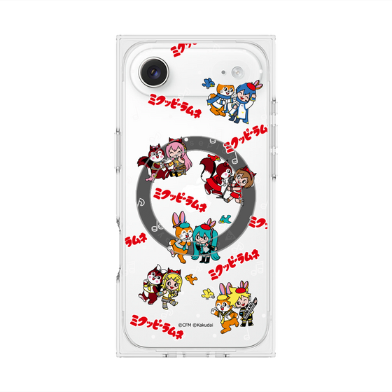 Premium Square Case with MagSafe［ Hatsune Miku × Kuppy Ramune - Overall Pattern ］