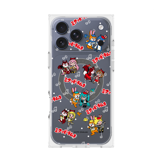Premium Square Case with MagSafe［ Hatsune Miku × Kuppy Ramune - Overall Pattern ］