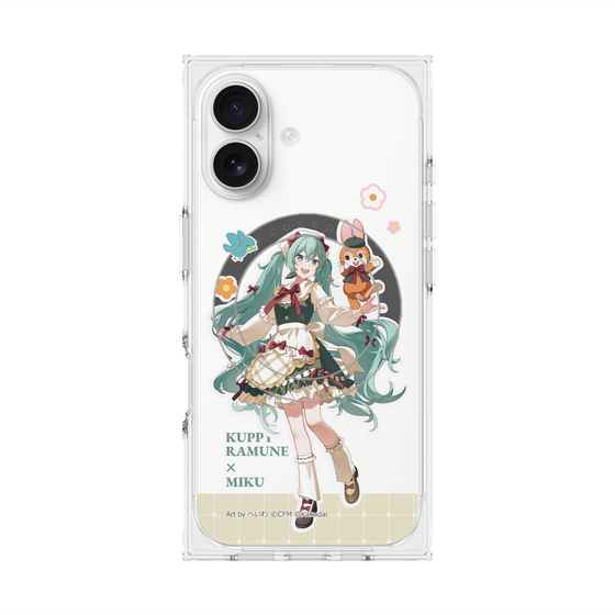 Premium Square Case with MagSafe［ Hatsune Miku × Kuppy Ramune - Hatsune Miku × Kuppy - Full-body Illustration 2 ］