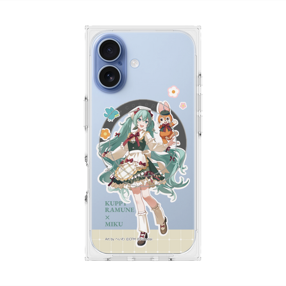 Premium Square Case with MagSafe［ Hatsune Miku × Kuppy Ramune - Hatsune Miku × Kuppy - Full-body Illustration 2 ］