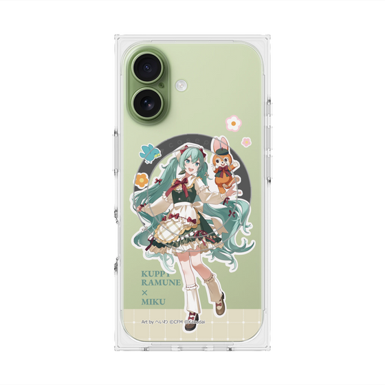 Premium Square Case with MagSafe［ Hatsune Miku × Kuppy Ramune - Hatsune Miku × Kuppy - Full-body Illustration 2 ］