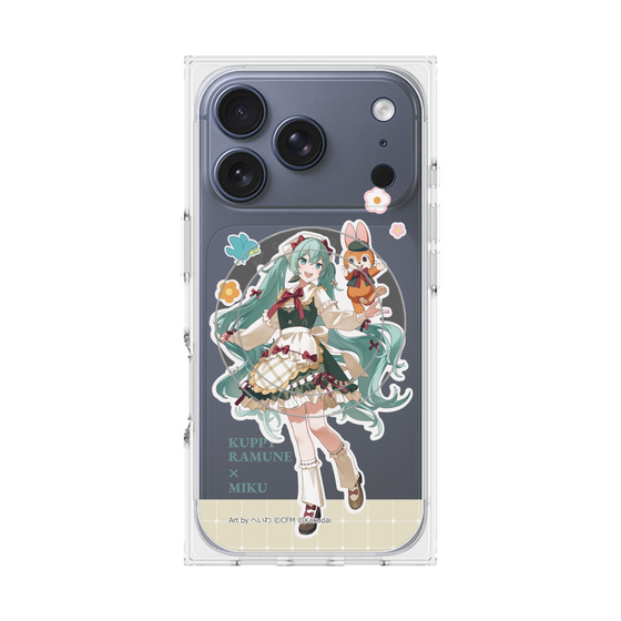 Premium Square Case with MagSafe［ Hatsune Miku × Kuppy Ramune - Hatsune Miku × Kuppy - Full-body Illustration 2 ］