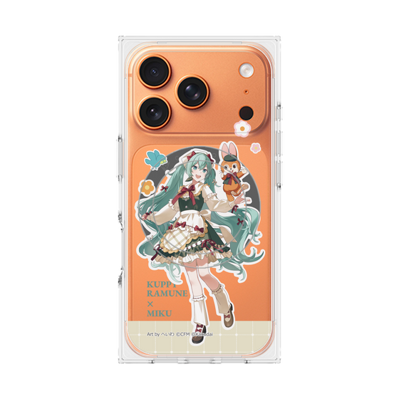 Premium Square Case with MagSafe［ Hatsune Miku × Kuppy Ramune - Hatsune Miku × Kuppy - Full-body Illustration 2 ］