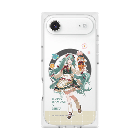 Premium Square Case with MagSafe［ Hatsune Miku × Kuppy Ramune - Hatsune Miku × Kuppy - Full-body Illustration 2 ］