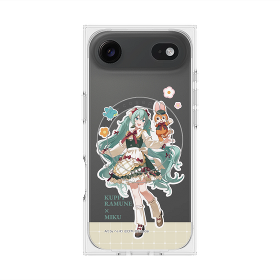 Premium Square Case with MagSafe［ Hatsune Miku × Kuppy Ramune - Hatsune Miku × Kuppy - Full-body Illustration 2 ］