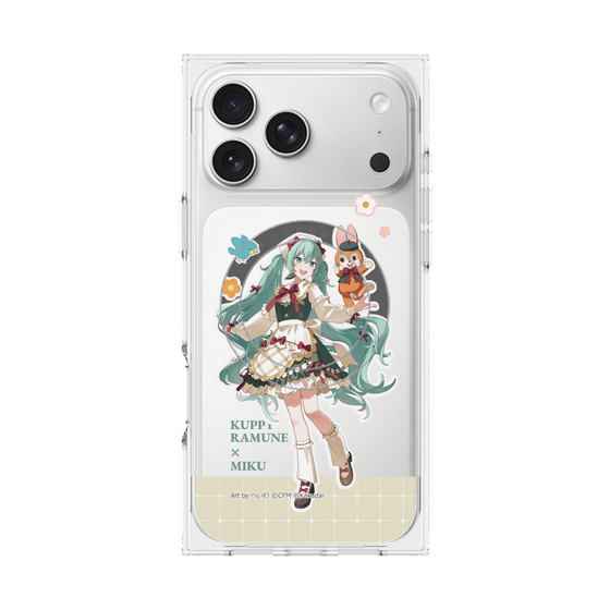 Premium Square Case with MagSafe［ Hatsune Miku × Kuppy Ramune - Hatsune Miku × Kuppy - Full-body Illustration 2 ］