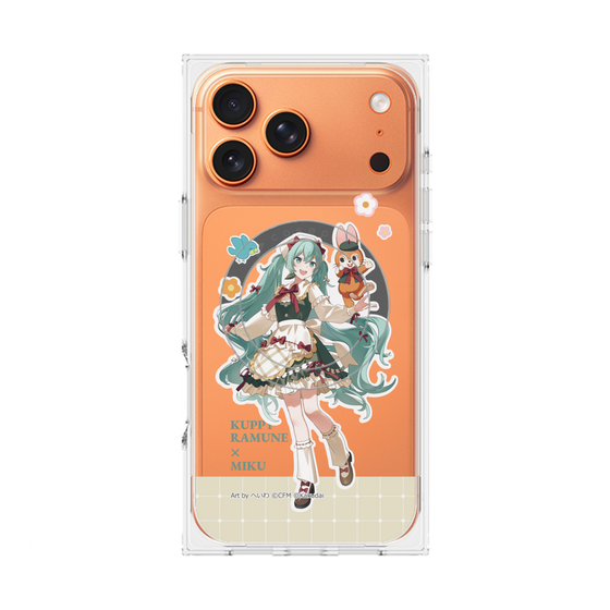 Premium Square Case with MagSafe［ Hatsune Miku × Kuppy Ramune - Hatsune Miku × Kuppy - Full-body Illustration 2 ］