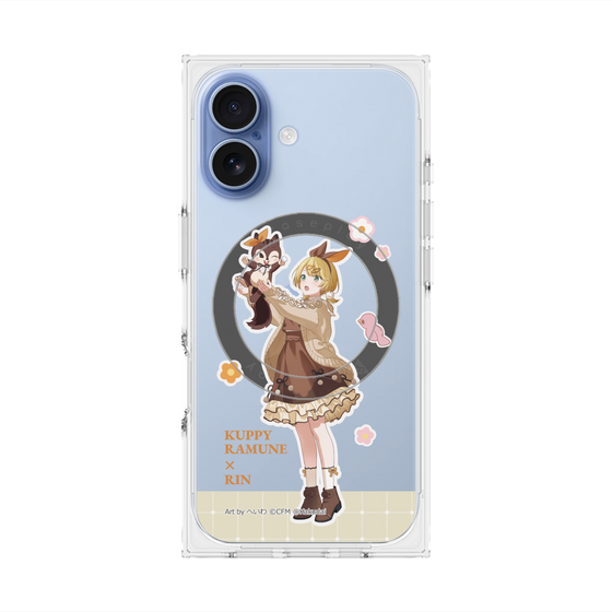 Premium Square Case with MagSafe［ Hatsune Miku × Kuppy Ramune - Kagamine Rin × Ram - Full-body Illustration 2 ］