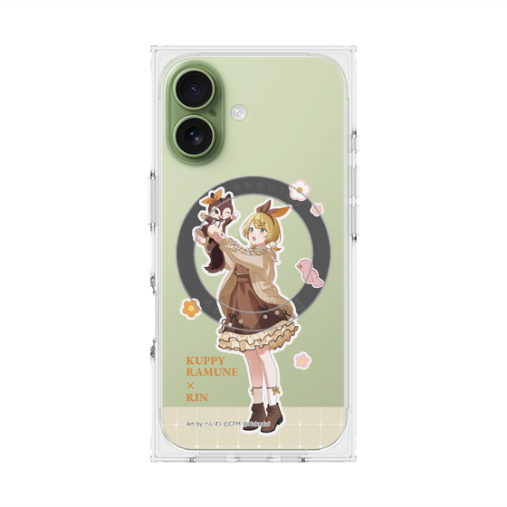 Premium Square Case with MagSafe［ Hatsune Miku × Kuppy Ramune - Kagamine Rin × Ram - Full-body Illustration 2 ］
