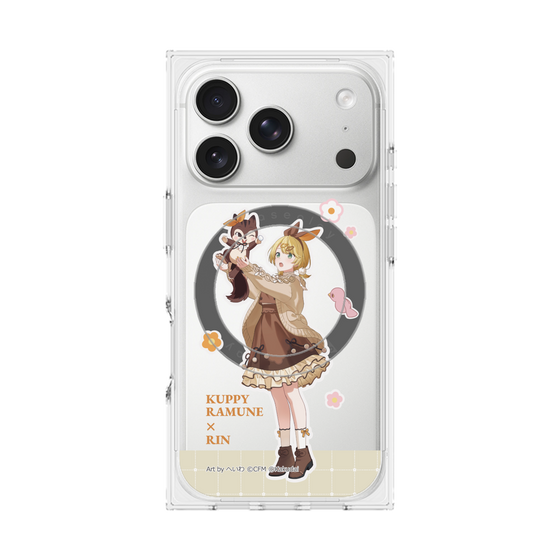 Premium Square Case with MagSafe［ Hatsune Miku × Kuppy Ramune - Kagamine Rin × Ram - Full-body Illustration 2 ］