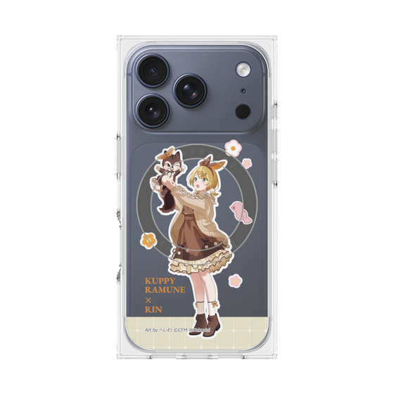 Premium Square Case with MagSafe［ Hatsune Miku × Kuppy Ramune - Kagamine Rin × Ram - Full-body Illustration 2 ］