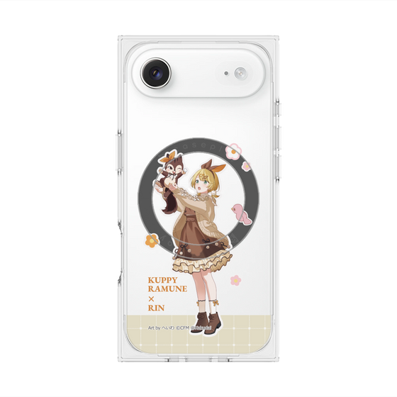 Premium Square Case with MagSafe［ Hatsune Miku × Kuppy Ramune - Kagamine Rin × Ram - Full-body Illustration 2 ］