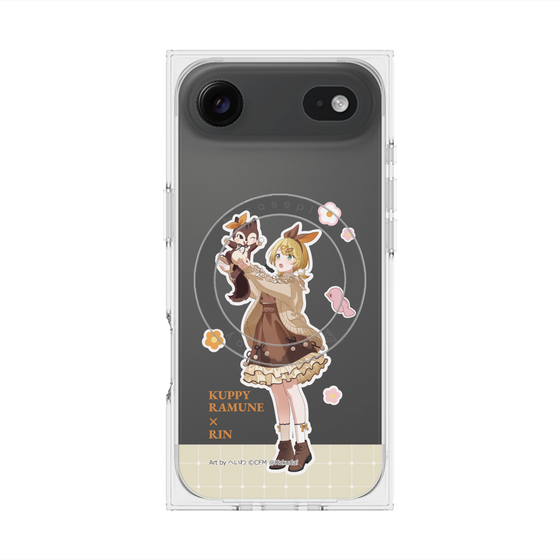 Premium Square Case with MagSafe［ Hatsune Miku × Kuppy Ramune - Kagamine Rin × Ram - Full-body Illustration 2 ］