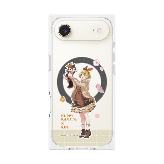 Premium Square Case with MagSafe［ Hatsune Miku × Kuppy Ramune - Kagamine Rin × Ram - Full-body Illustration 2 ］